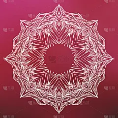 模糊的背景上的曼荼罗。