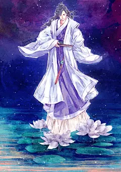 中国风手绘古风男女动漫插画CG游戏宫廷手游人物美术设计绘画素材