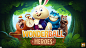 《wonderball heroes》呆萌可爱动物消除游戏UI游戏界面_点击查看原图