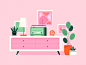 Interior by Zlata Topchyi on Dribbble