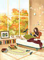 Reading under the maple tree 
by Sohyun Cho