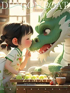 Midjourney端午节海报｜太可爱啦好想抱走