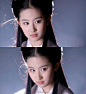 【#神雕侠侣# 小龙女】一袭白衣若雪，犹似身在烟中雾里。@刘亦菲