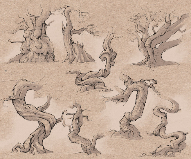 Tree study, Ede Lász...