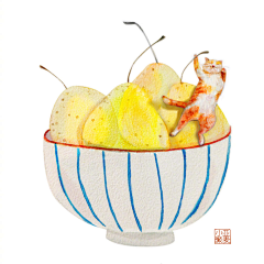 洛伊69采集到插画集——美食绘