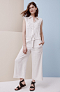 Vince Sleeveless Linen Blend Jumpsuit