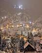 瑞士的一个小镇，Grindelwald。这里的夜晚，可能就是一个童话故事吧