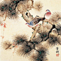 荷·松工笔画(15)