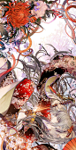 二次元,pixiv,动漫,色彩,唯美,手绘,插画,同人