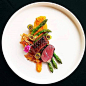 By Peter Angyal # Duck breast, sweet potatos, puerro, green asparagus #gourmetparadise #chefsandjars #chefsandjarschefs #gastronomy…