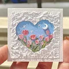 超简单油画棒|春•郁金香|有教程哦