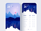 Weatherapp dribbble