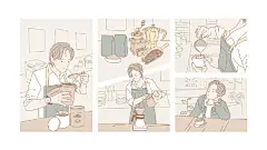 原创设计超话 Mr. Adonis 咖啡茶饮LOGO设计及品牌手绘风VI设计欣赏！
via：Vicky惊鸿 ​​​​