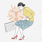 女士疾病痛苦的表情 免抠png 设计图片 免费下载 页面网页 平面电商 创意素材