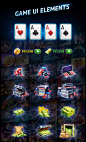 Poker City: Builder Game UI Elements : This is a project that I did as part of a team WhaleApp LTD. Poker City combines Real Texas Hold’em with elements of Vegas Casino City Builder.