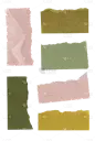 特效通用彩色撕纸片元素素材