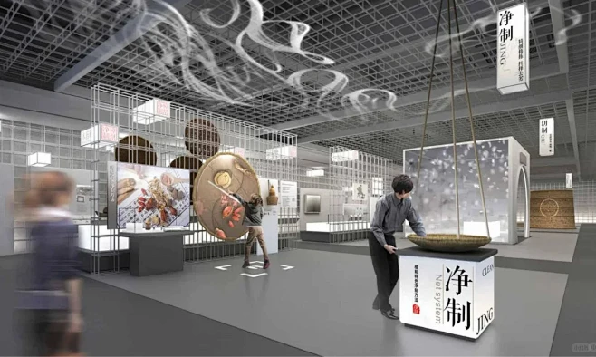 中式博物馆室内展陈 | 展厅设计分享 - 小红书-花瓣网