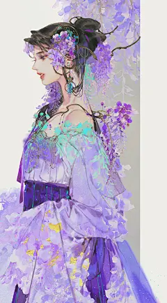 古风插画&amp;壁纸：神仙美人来了！