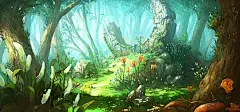 卡通,树林,森林,海报banner,童趣,手绘图库,png图片,,图片素材,背景素材,102828北坤人素材@北坤人素材