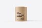 Kraft Paper Tube Branding Mockup 圆筒牛皮纸茶叶罐子模型品牌包装设计贴图ps样机素材_UIGUI-国外高品质设计素材共享网