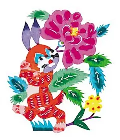 剪纸兔素材图片