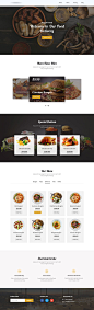 【新提醒】#网页设计# 高端大气餐饮美食网页设计分享-UI设计网uisheji.com -