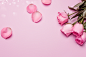 粉色清新唯美520玫瑰花瓣背景免费下载粉背景图片素材