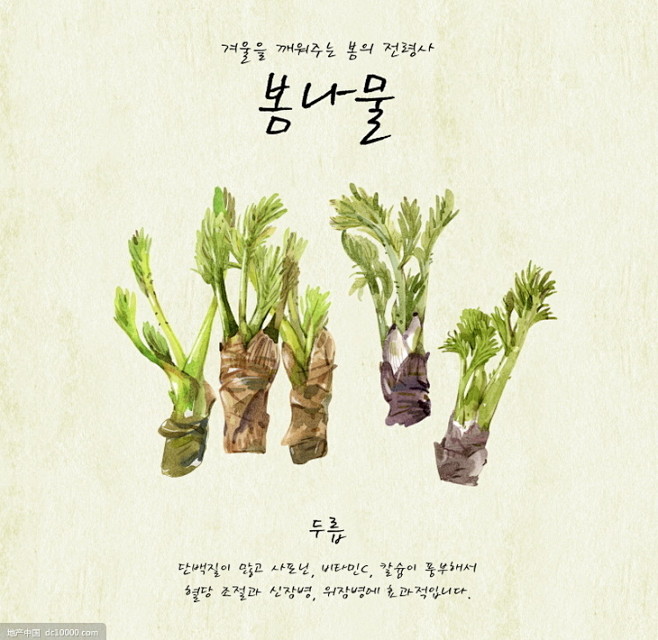 蔬菜绿色营养植物背景插画
