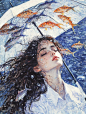 油画｜深海少女 - 小红书