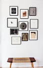 Art wall - gallery wall - home - decoration - wall deco