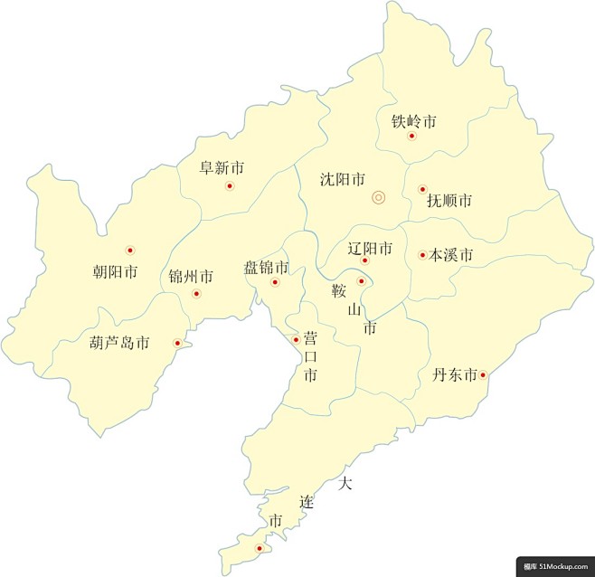 辽宁省矢量地图