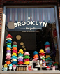 cute ice cream window display. Brooklyn Fine Goods: 