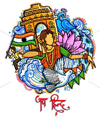 女人,舞蹈,背景,印度次大陆人,注视镜头,共和国日,国内著名景点,白昼,华丽的,概念