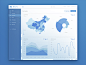 设计师uixNinja简洁的ui界面设计分享-蓝色 数据图