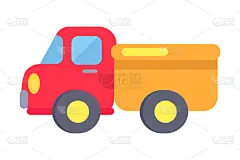 塑胶,模板,白色,玩具卡车,一个物体,汽车,皮卡车,建筑业,儿童,休闲