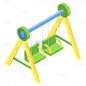 2.5D-游乐场元素贴纸-秋千