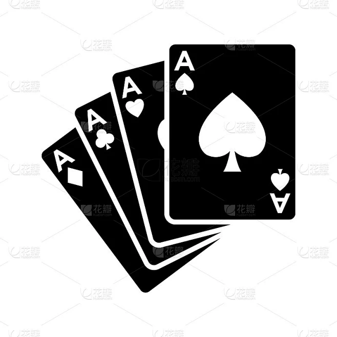 poker card icon vector design template素材-花瓣网