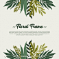 Colorful floral frame in hand drawn style Free Vector