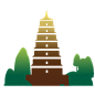 中国风古塔塔楼建筑
