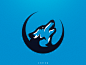 Wolf mascot wolf vector illustration xndrew mascot logo esport design