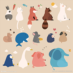 可爱搬运工采集到插画小素材