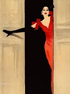 【他是插画界最懂女人的男人，他笔下的女子超凡脱俗】在摄影技术尚不发达的年代，有这么一位意法混血插画大师，他所绘制的时尚美丽插画，频繁出现在时尚杂志和广告海报上，把时装之美传递给了更多的人，同时也在幕后推动了巴黎时装界的复兴。他就是全球最具影响力的时尚插画大师之一René Gruau。O他是插画界最懂女人的男人，他笔下的女子超凡...