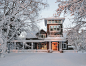 Inspiration for a timeless two-story exterior home remodel in Minneapolis