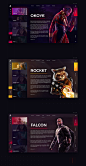 Infinity War - Website Concept Design : Concepto de diseño web para la película Avengers - Infinity War espero sea de su agrado comenten si les gusto y que otro concepto quieren que realice!