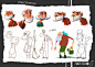艺术家Ludo Gavillet动画《Monsterbox》之角色、手绘线稿系列2