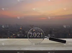 商业新年2021封面概念