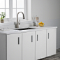 KRAUS Esina Single Handle Pull Down Kitchen Faucet with Dual Function Sprayhead in all-Brite Spot Free Stainless Steel Finish