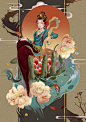 古风玄幻插画 | 我手何似佛手，合掌面南看北斗