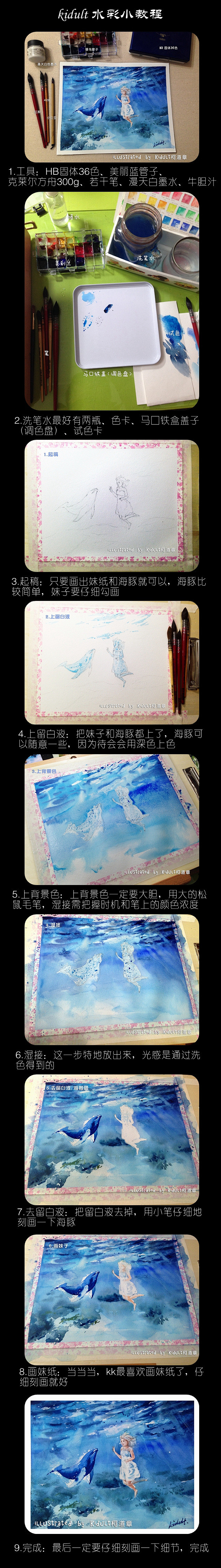 海の密语，做了一个小教程-kidults...