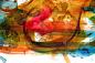 水彩画,艺术,水平画幅,形状,绘画插图,古老的,现代,玷污的,纹理,美国
